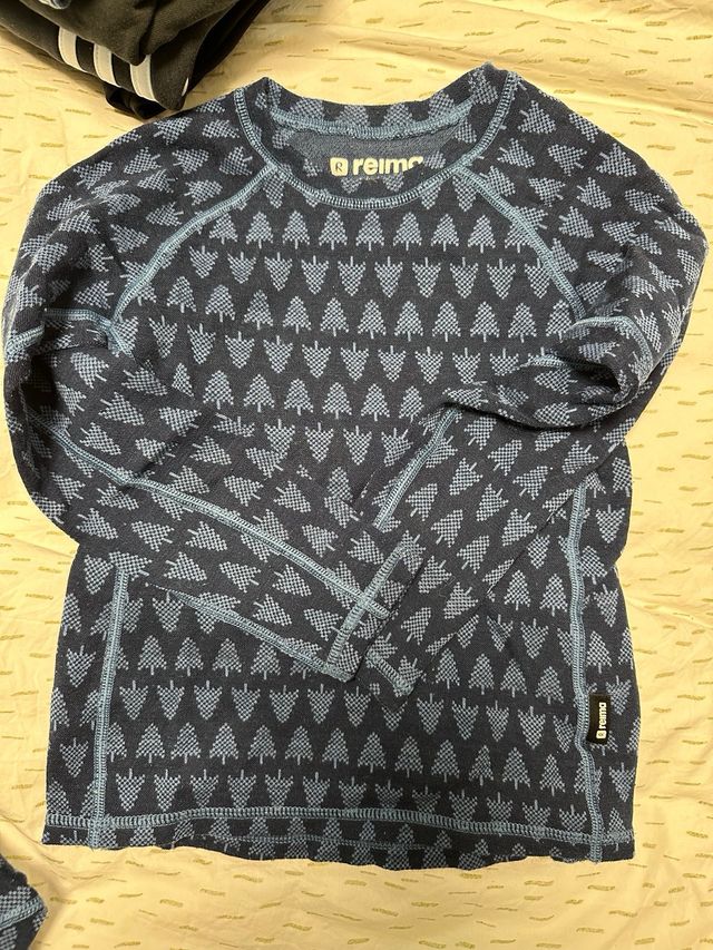 Reima Ropa Térmica Azul Estampada