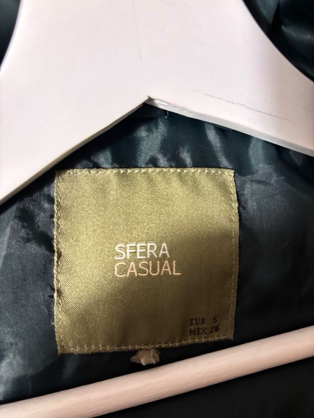 Abrigo acolchado Sfera verde