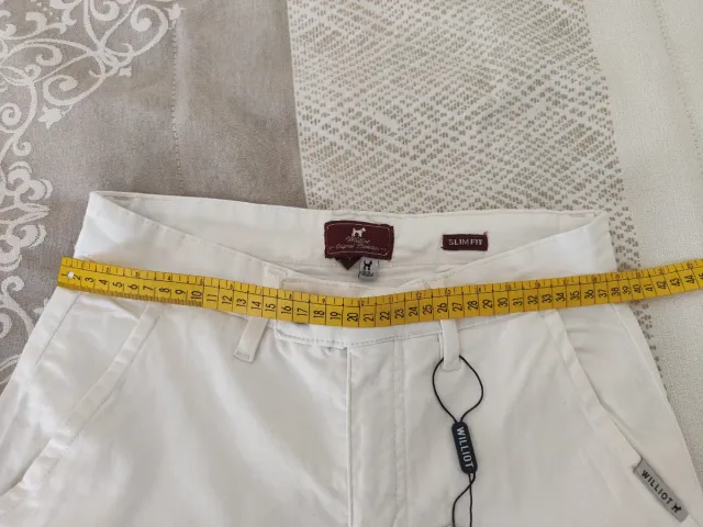 PANTALON MARCA WILLIOT. NUEVO CON ETIQUETAS.BLANCO