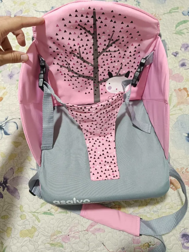 Trona portátil infantil Asalvo rosa
