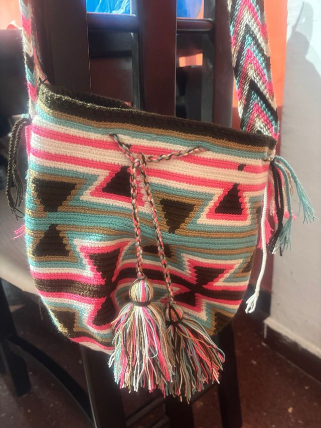 Bolso tejido artesanal nuevo