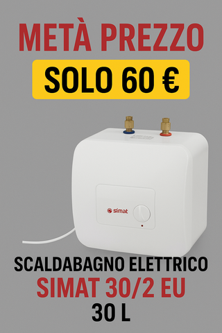 Scaldabagno Elettrico Ariston Simat 30/2 EU 30L