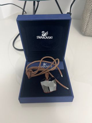 Collar Swarovski ORIGINAL Corazón Cristal Gris