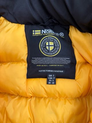 Chaqueta Invierno Impermeable Negra