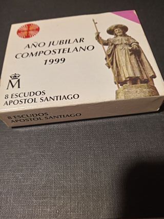 Moneda 8 Escudos Oro 24k Jubileo 1999