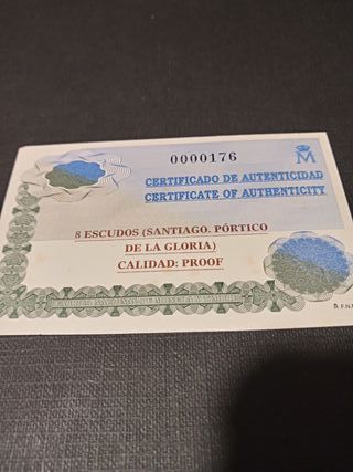 Moneda 8 Escudos Oro 24k Jubileo 1999