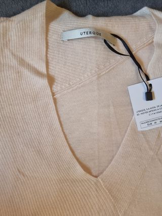 Blusón Uterqüe Beige Talla M