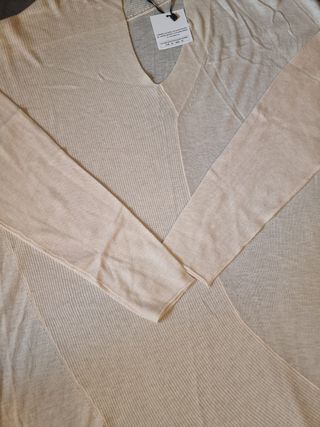 Blusón Uterqüe Beige Talla M