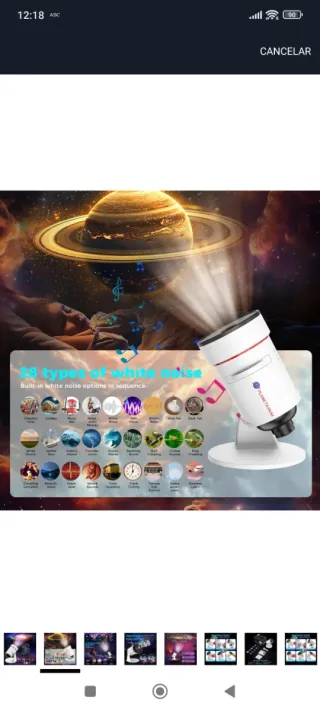 Proyector Estrellas PLANETARIUM Galaxy 8TH