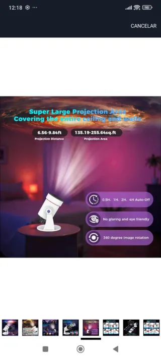 Proyector Estrellas PLANETARIUM Galaxy 8TH