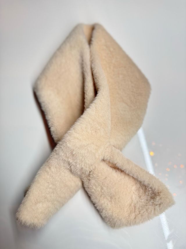 Conjunto Bolso y Pashmina Beige