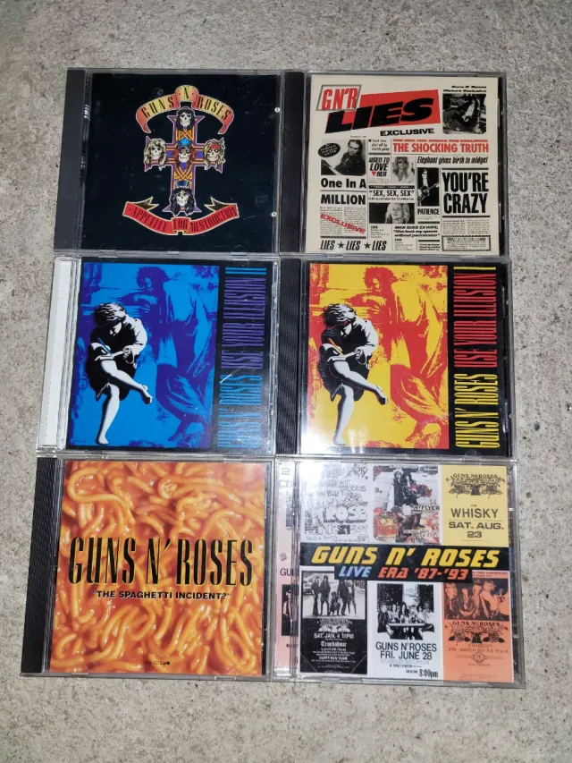 Lote 6 CDs Guns N' Roses
