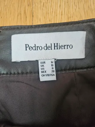 Falda piel Pedro del Hierro marrón
