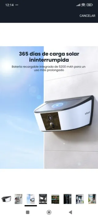 Cámara Vigilancia Exterior IoGeek Solar