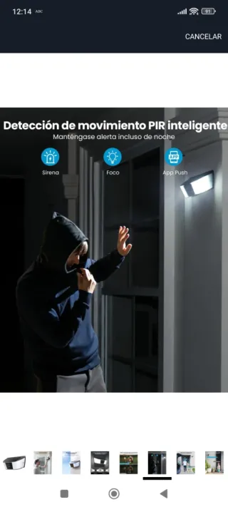 Cámara Vigilancia Exterior IoGeek Solar