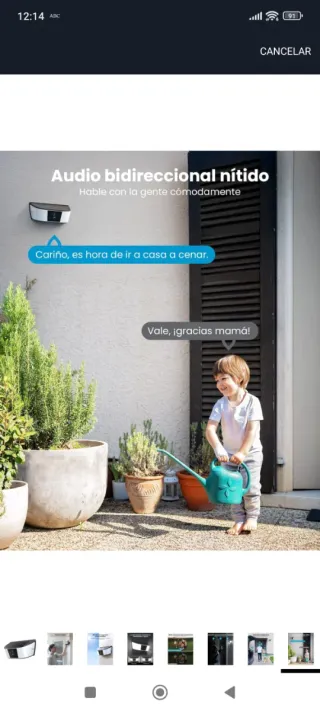 Cámara Vigilancia Exterior IoGeek Solar