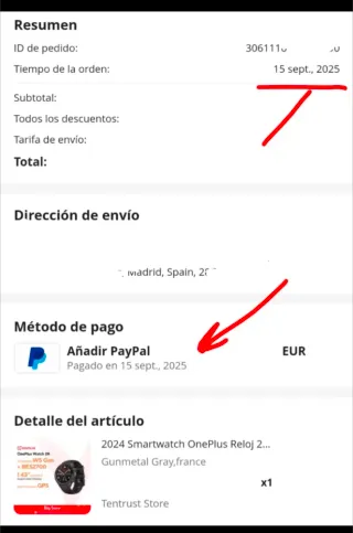 OnePlus 2R Watch Negro