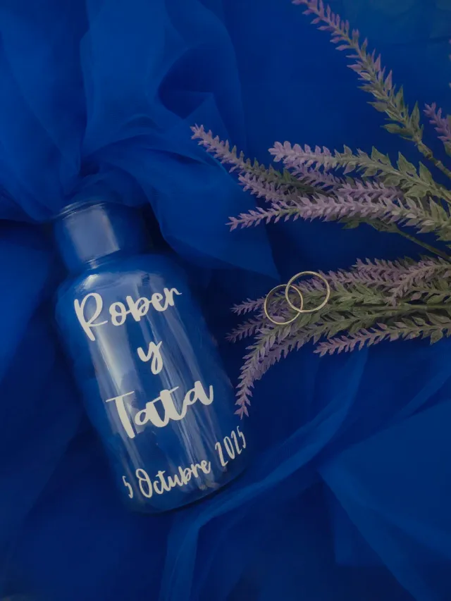 Botella Decorada Boda