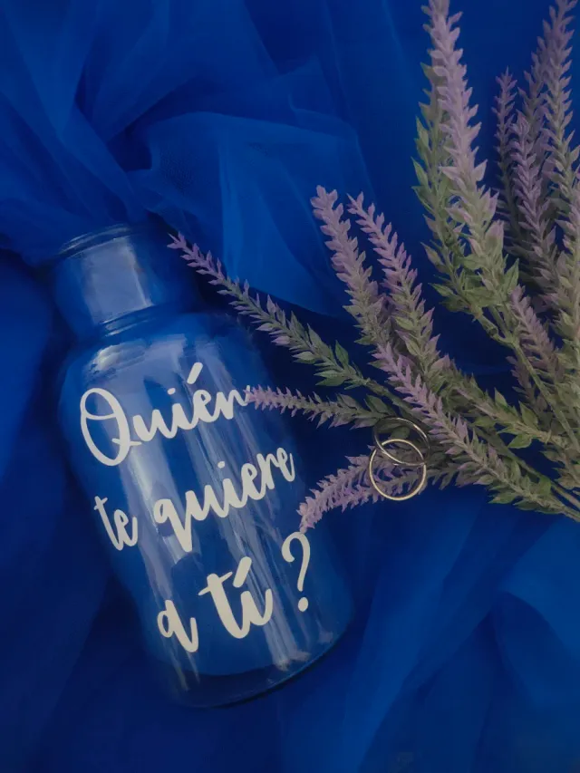 Botella Decorada Boda