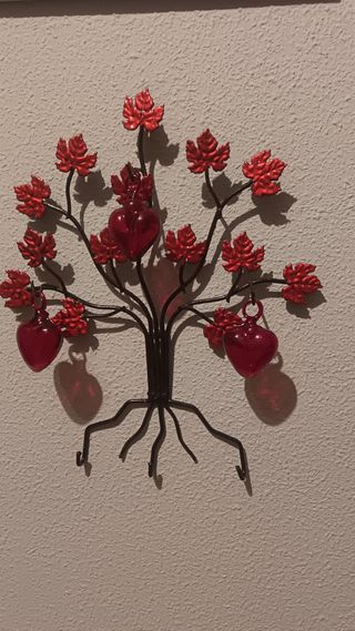 Colgador de llaves árbol decorativo. Artesania Mex