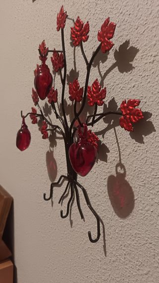 Colgador de llaves árbol decorativo. Artesania Mex