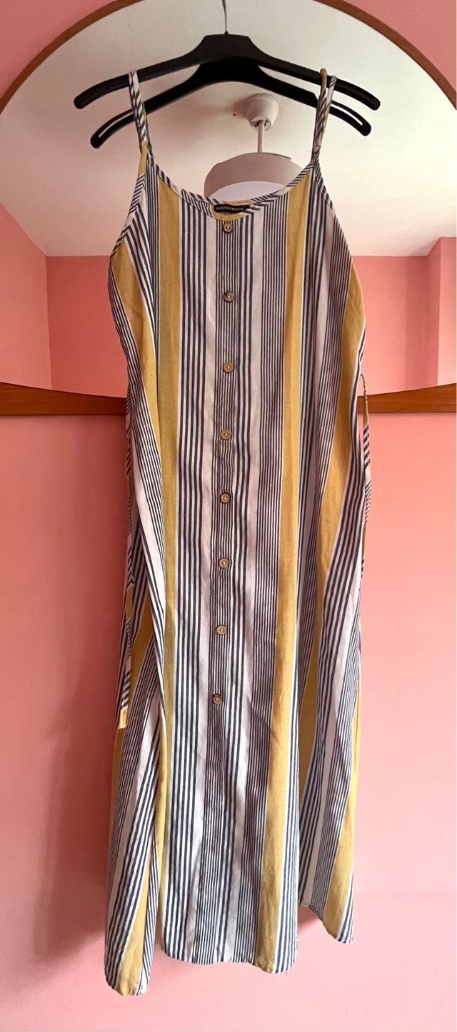 Vestido largo de rayas Talla XL