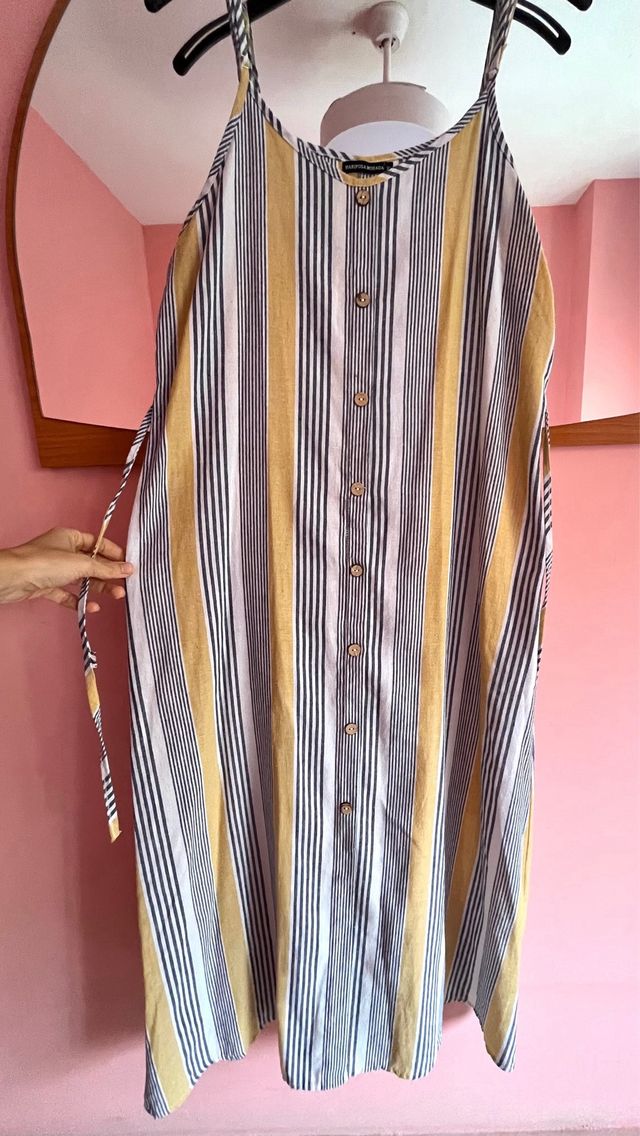 Vestido largo de rayas Talla XL
