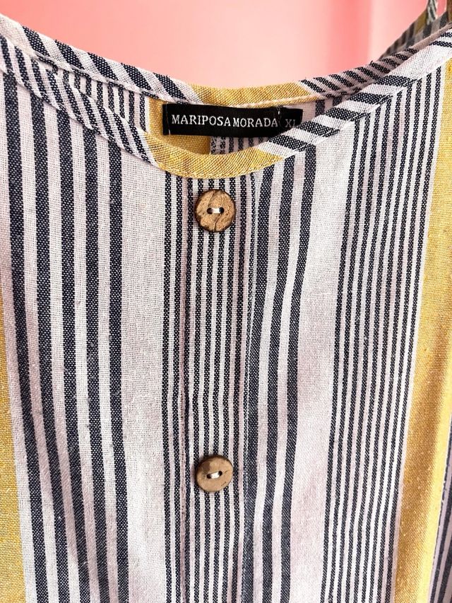 Vestido largo de rayas Talla XL