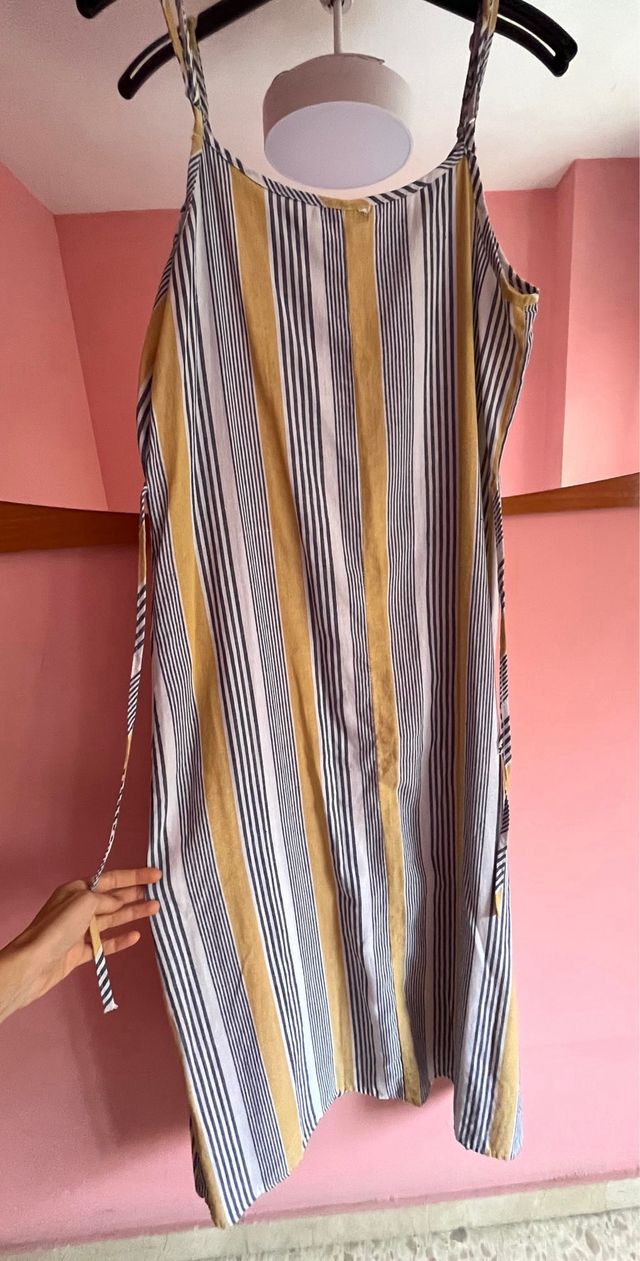 Vestido largo de rayas Talla XL