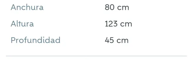 Armario pequeño madera y cristal