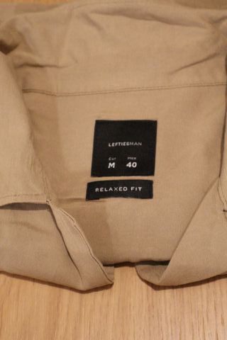 Camisa cropped Lefties beige talla M