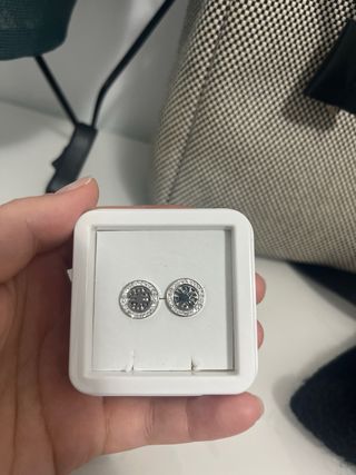 Pendientes Lotus Plata y Circonitas