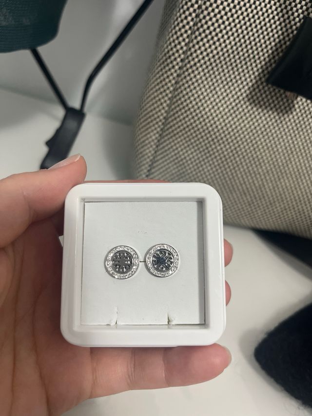 Pendientes Lotus Plata y Circonitas