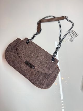 Elegante conjunto: Bolso lana + Pashmina