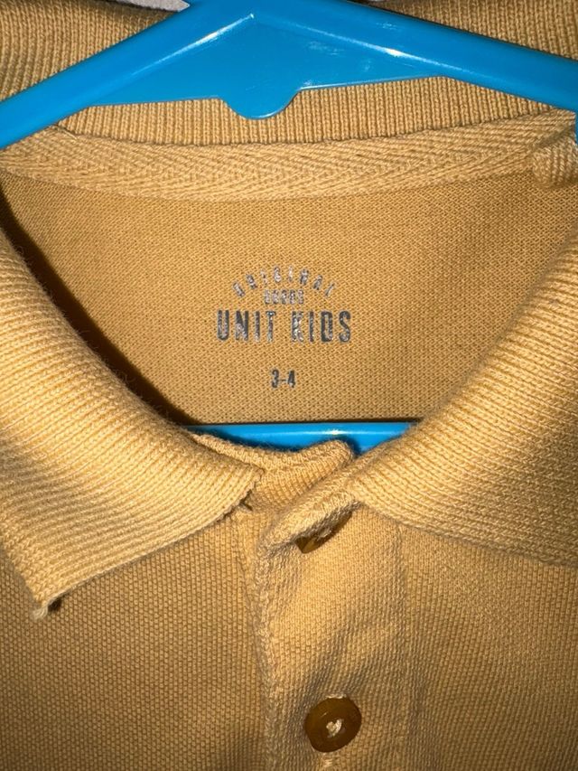 Polo Unit Kids manga larga, talla 3-4 años