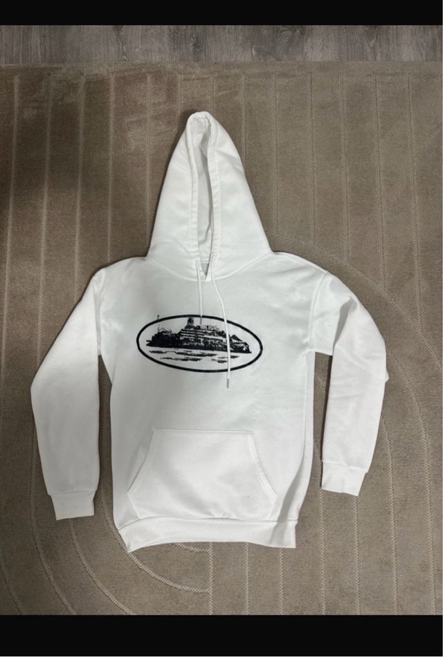 Sudadera Corteiz Blanca con Estampado