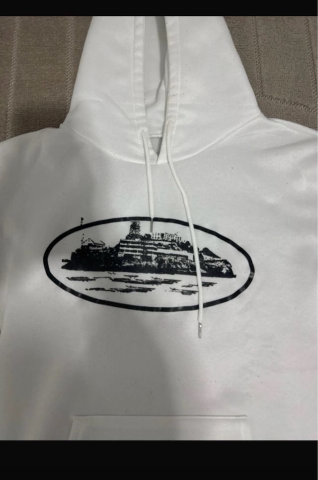 Sudadera Corteiz Blanca con Estampado