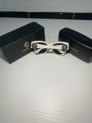 Gafas Versace Blanco y Plateado