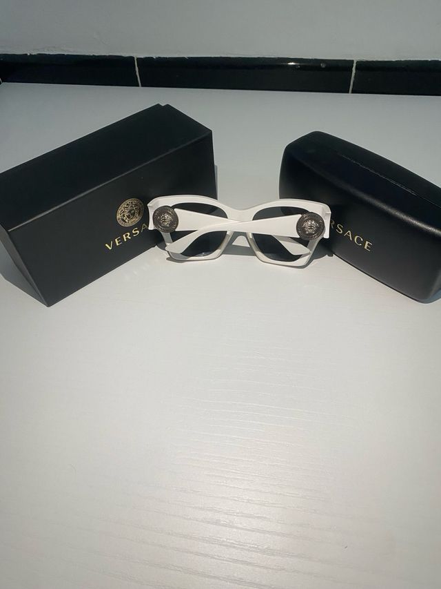 Gafas Versace Blanco y Plateado