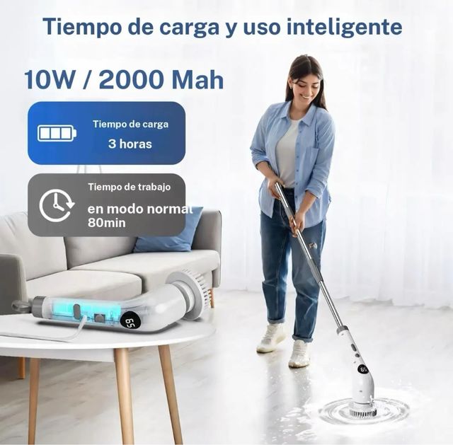 Cepillo Eléctrico Giratorio recargable