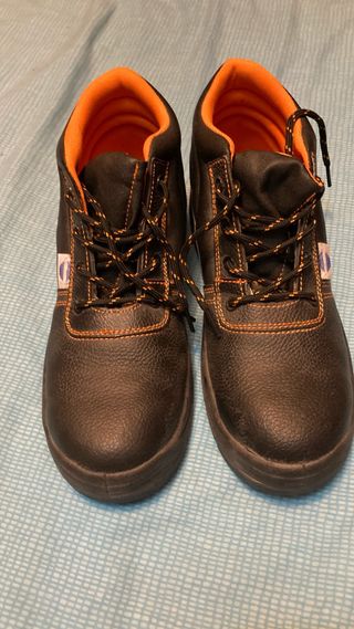 Botas de trabajo negras y naranjas Talla 42