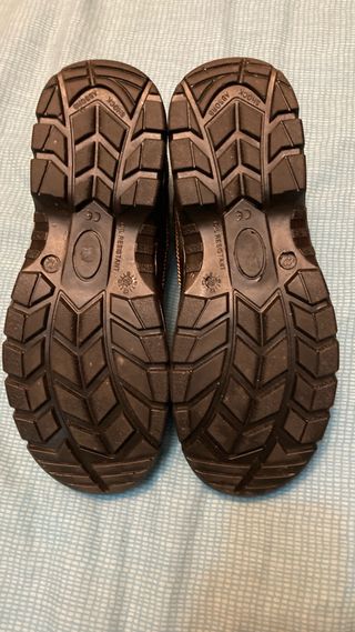 Botas de trabajo negras y naranjas Talla 42