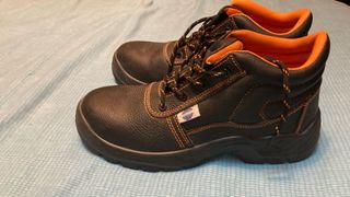 Botas de trabajo negras y naranjas Talla 42