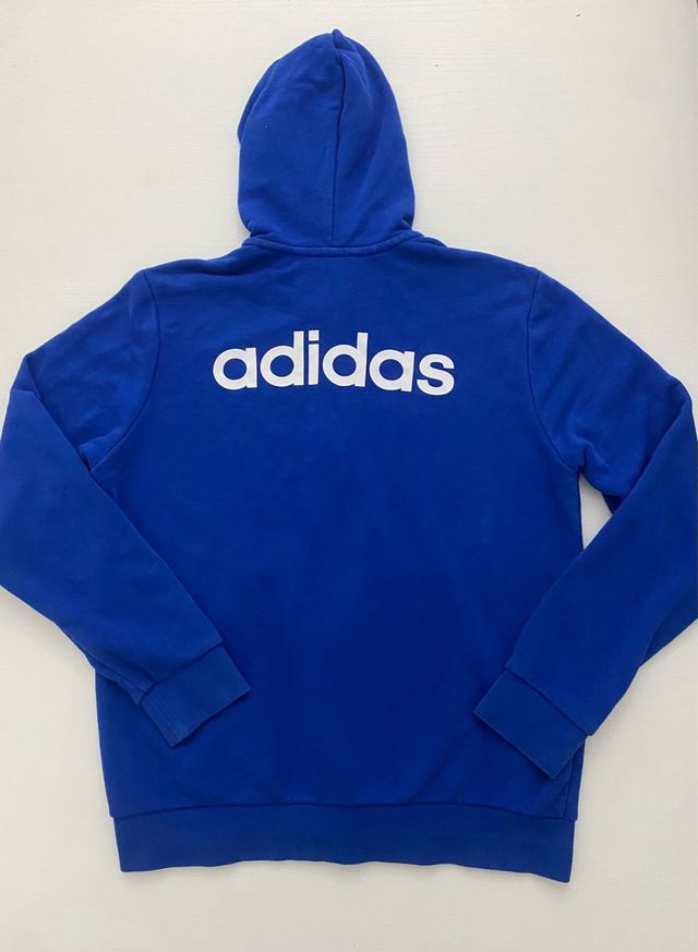 Chaqueta Adidas con cremallera azul