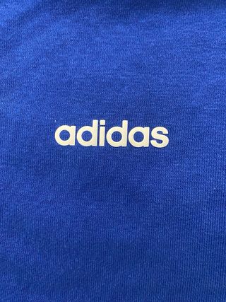 Chaqueta Adidas con cremallera azul