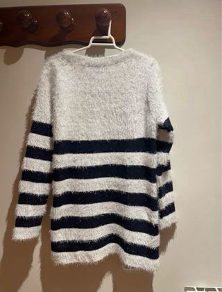 Chaqueta de pelo rayas