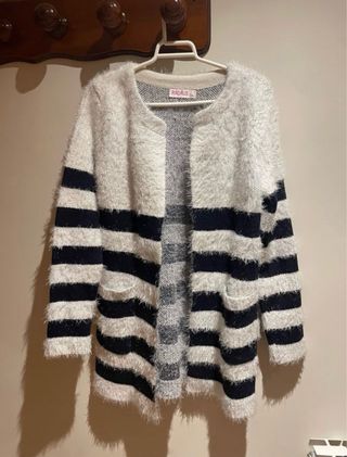 Chaqueta de pelo rayas