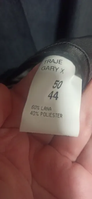 Traje cruzado gris doble