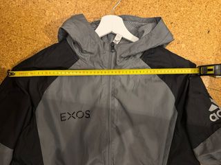 Chaqueta Adidas EXOS Windbreaker Gris Talla L