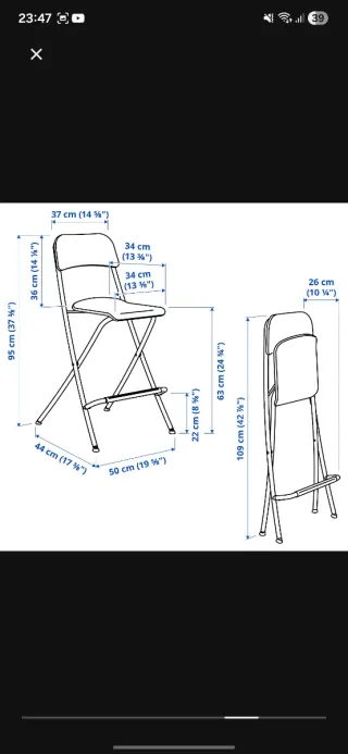 4 Cadeiras altas Ikea